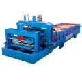 New design botou hebei supplier canton fair 828 glazed aluminum colored roof tile glazed tile roll forming machine